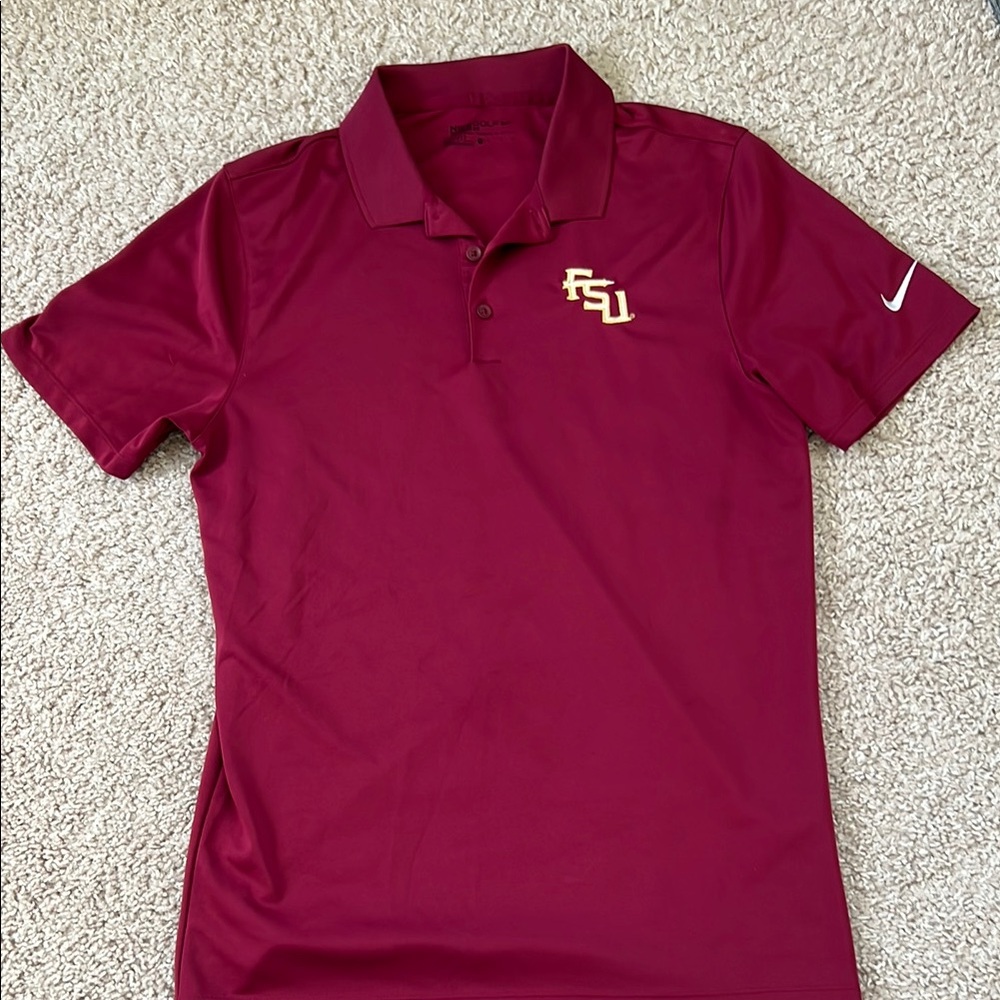 Nike FSU Maroon Polo Shirt